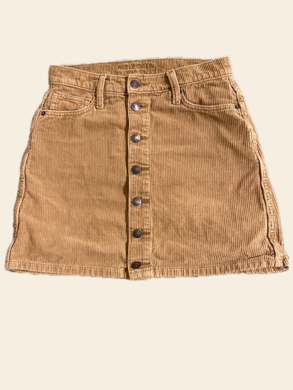 Arizona Jean Company Yellow Corduroy Skirt
